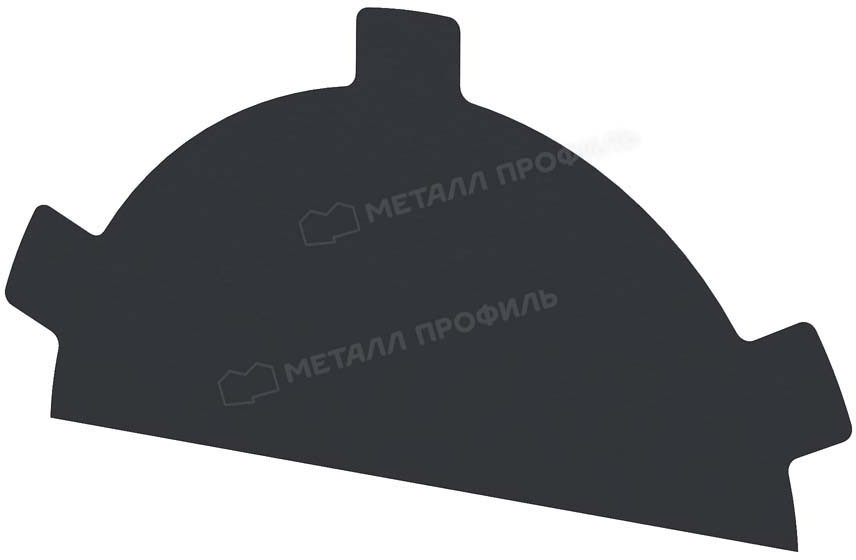 Заглушка конька полукруглого простая Valori купить в Санкт-Петербурге