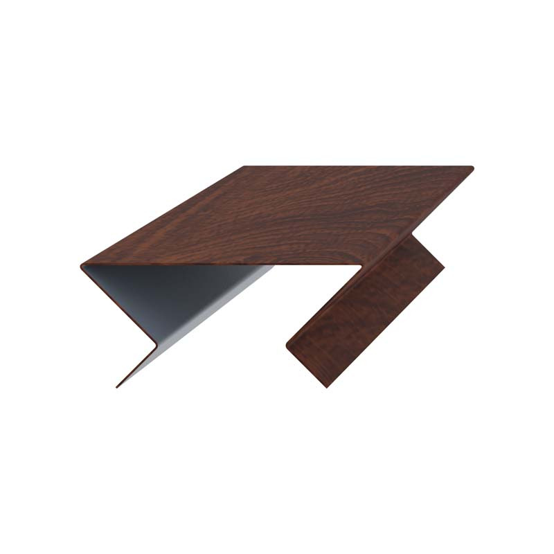 Планка угла наружного сборная нижняя Woodstock 70x28x3000мм Ecosteel, Ecosteel Matt, Ecosteel Textur купить в Санкт-Петербурге