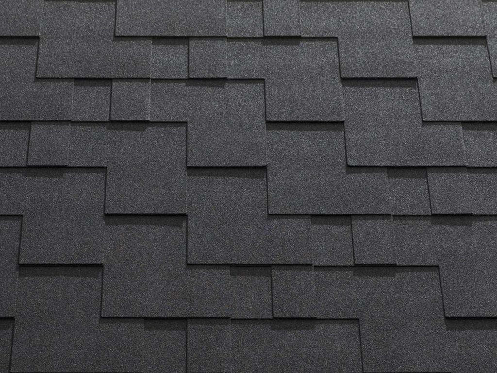 Гибкая черепица Катепал Rocky, черная купить в Санкт-Петербурге