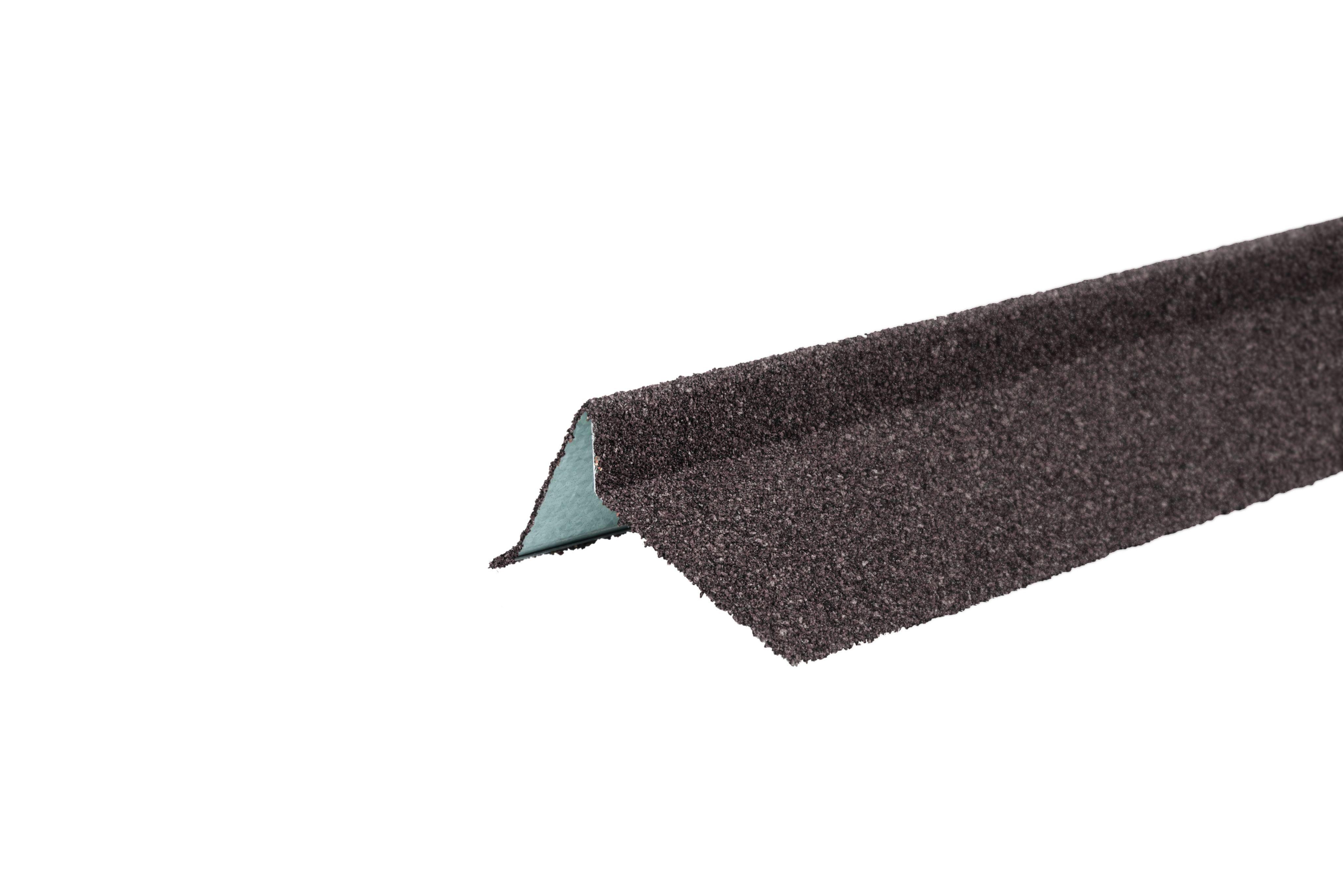 Планка торцевая правая с гранулятом ТН коричневый {75х25х65х5} 1250мм купить в Санкт-Петербурге