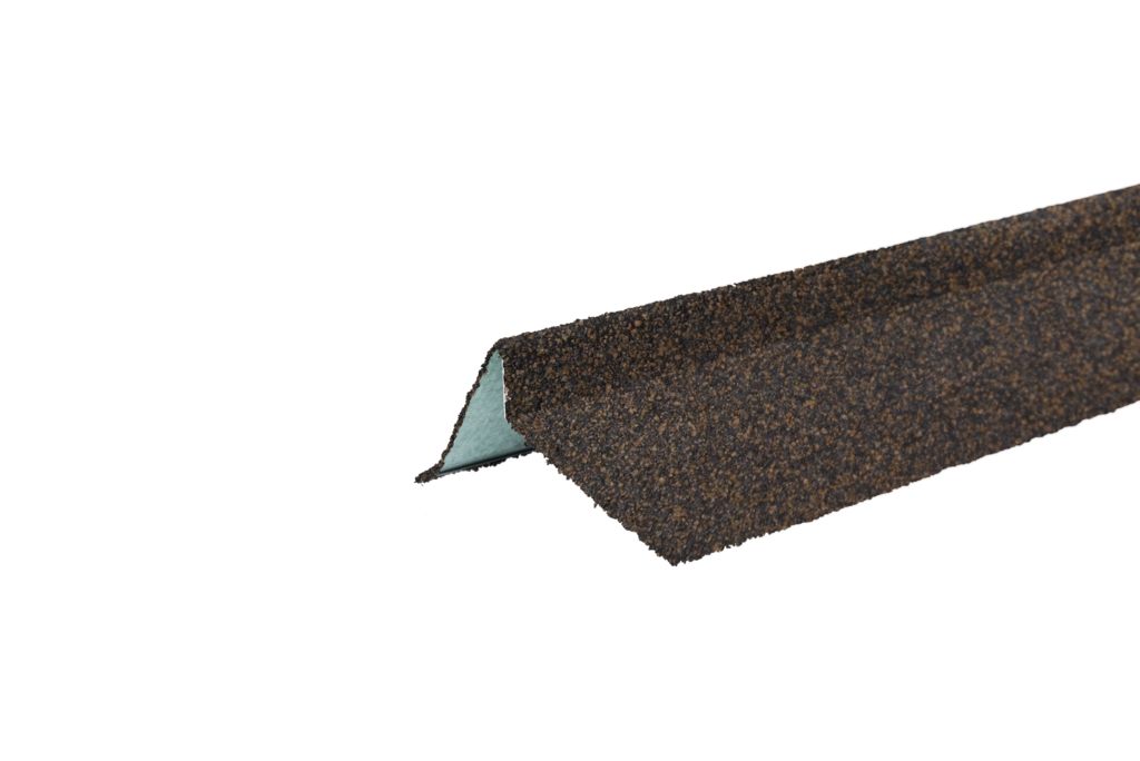 Планка торцевая правая с гранулятом ТН коричневый {75х25х65х5} 1250мм купить в Санкт-Петербурге