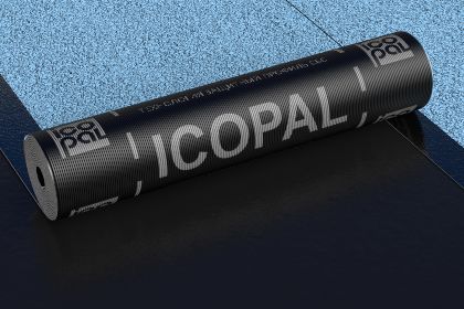 Рулонная наплавляемая битумная кровля Икопал Ультрамарин В (верхний слой) ЭКП 8м2 купить в Санкт-Петербурге