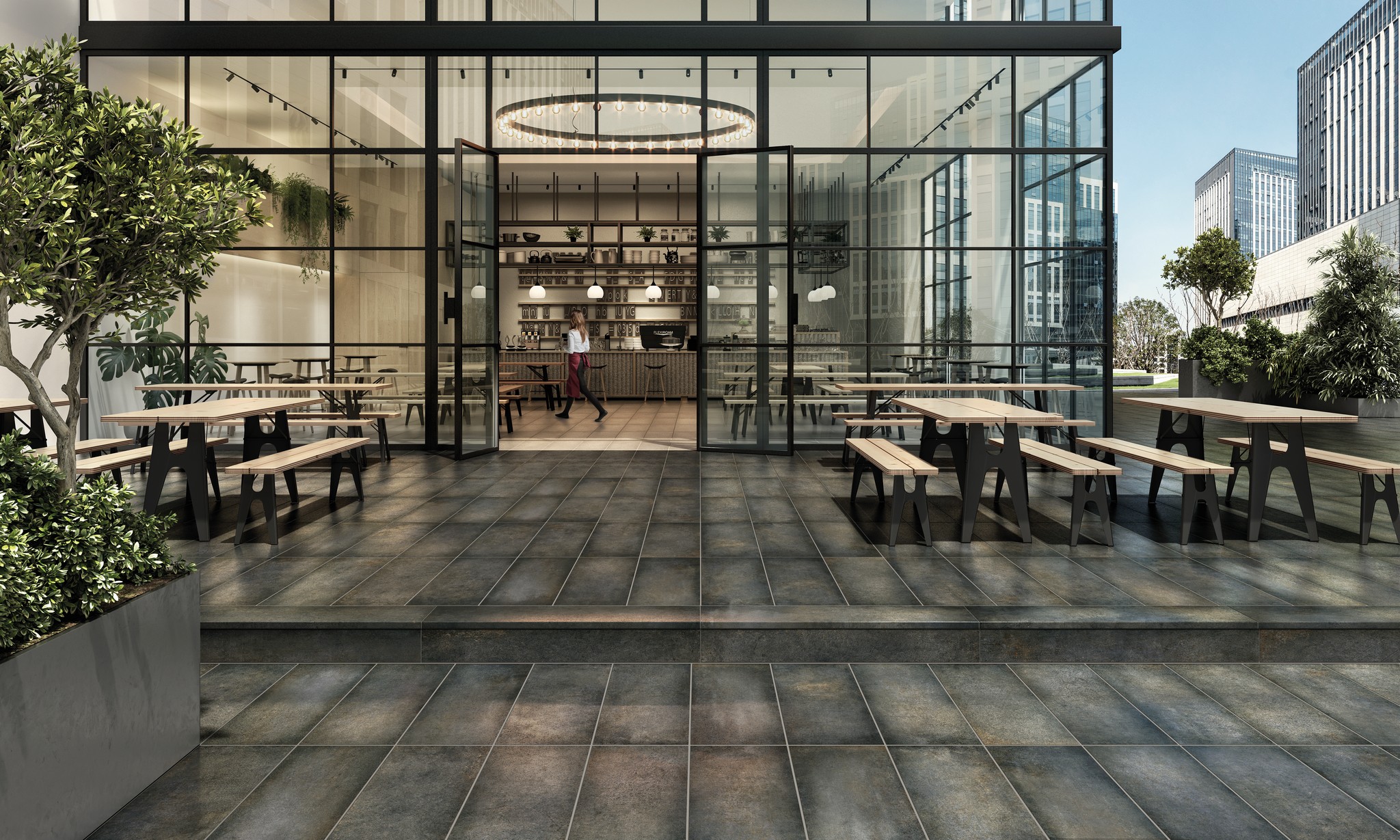 Плитка напольная клинкерная Cosmos Venus С1 60х120х0.92см матовая 2шт/1.44м2/уп Exagres купить в Санкт-Петербурге