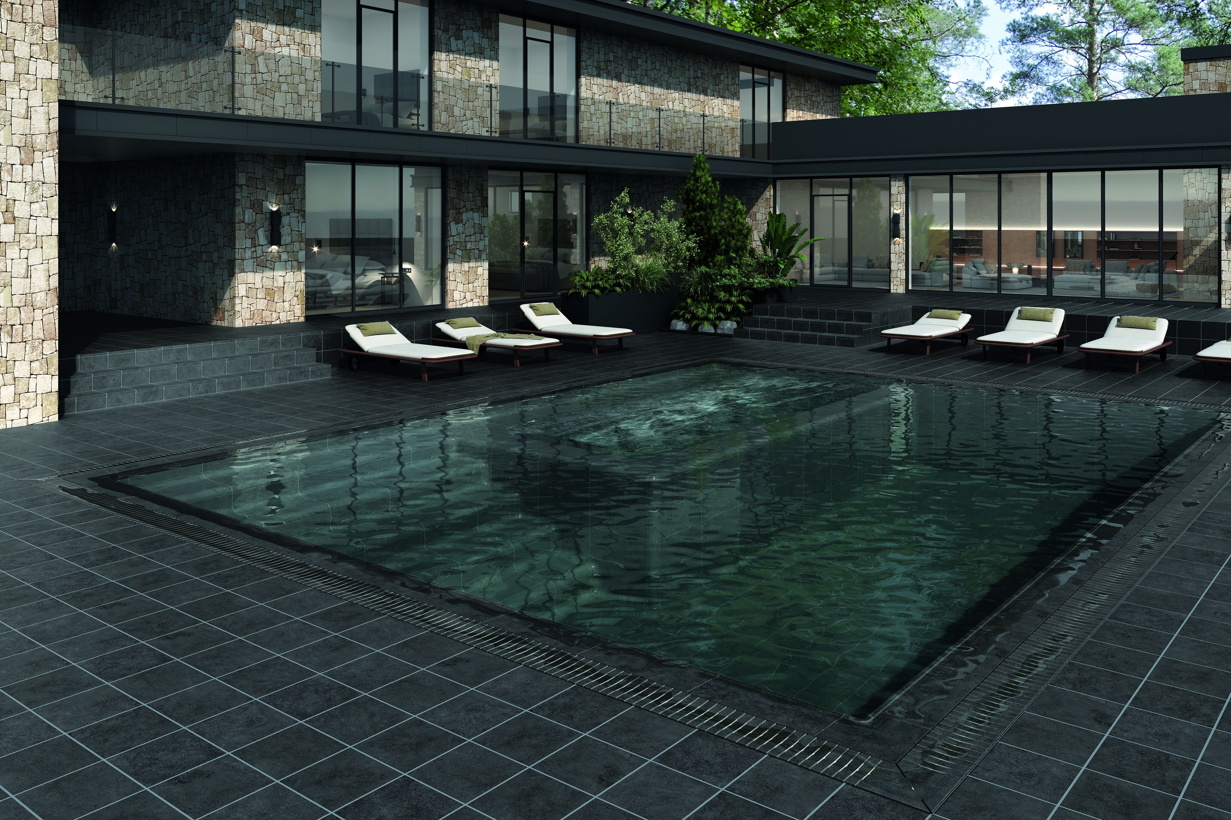 Ступень угловая Cartabon Florentino Essenza Grafite С3 33х33х1.4см антислип 1шт/уп Exagres купить в Санкт-Петербурге