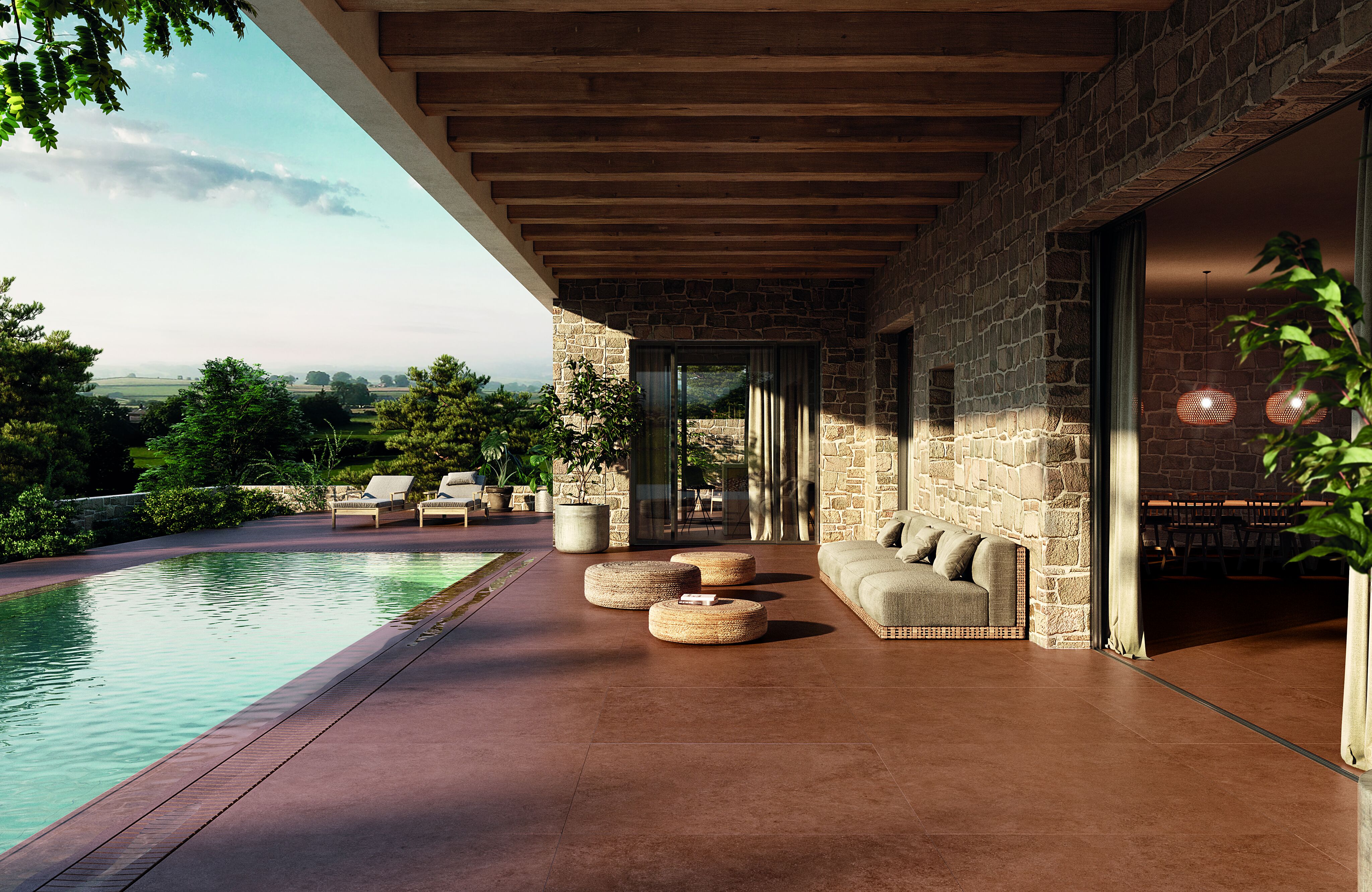 Ступень фронтальная Peldano Recto Essenza Rust С3 33х120х1.2см антислип 2шт/уп Exagres купить в Санкт-Петербурге