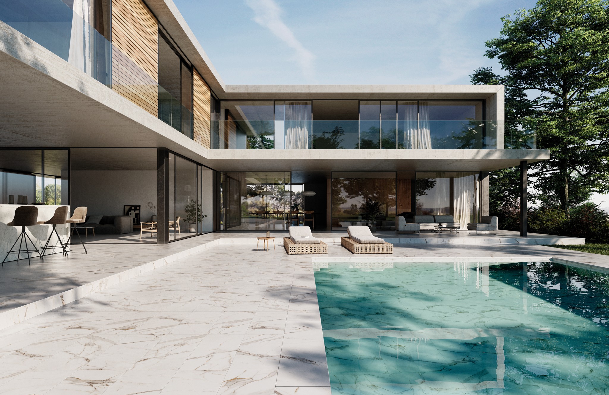 Плитка напольная клинкерная Marbles Calacatta С1 60х120х0.92см матовая 2шт/1.44м2/уп Exagres купить в Санкт-Петербурге