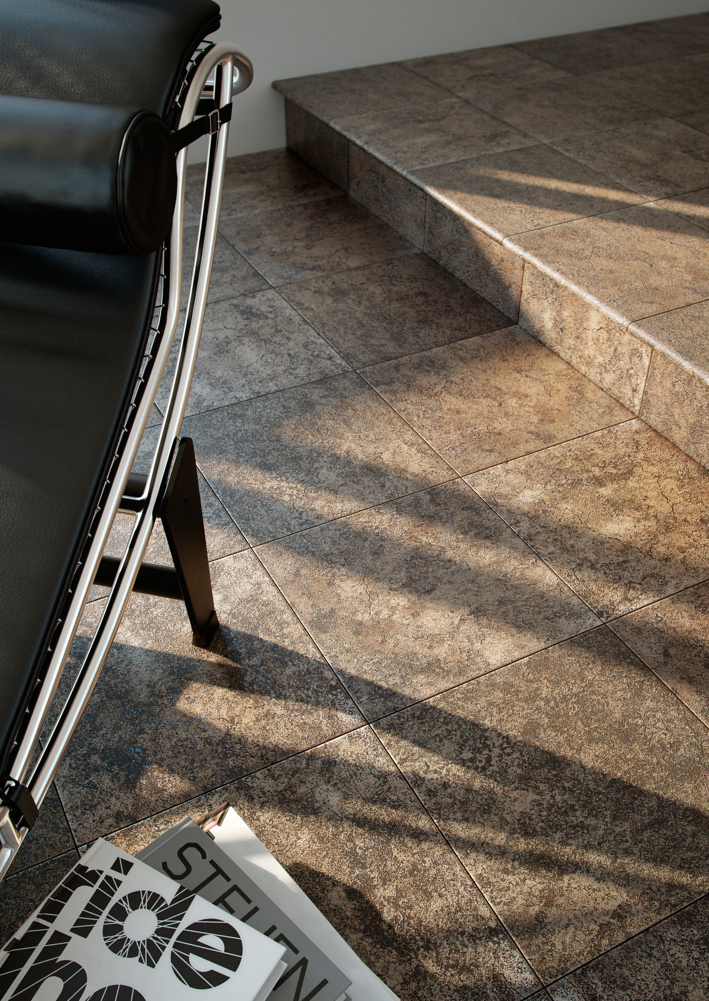 Ступень фронтальная Peldano Fiorentino Metalica Purple  33х33х1.2 матовый 4шт/упак Exagres купить в Санкт-Петербурге