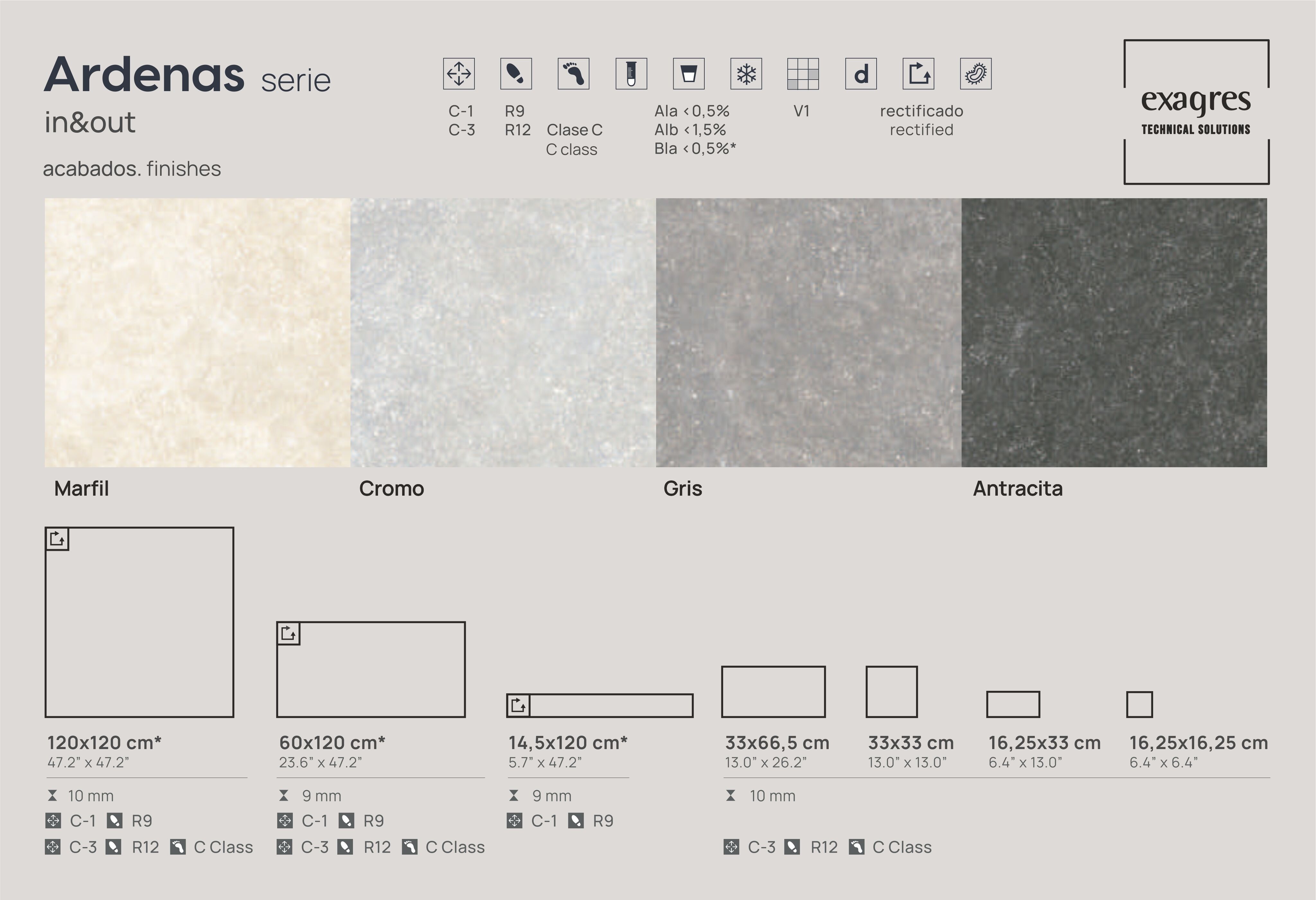 Плитка напольная Ardenas Cromo 60х120х0.92 матовый 2шт/упак Exagres купить в Санкт-Петербурге