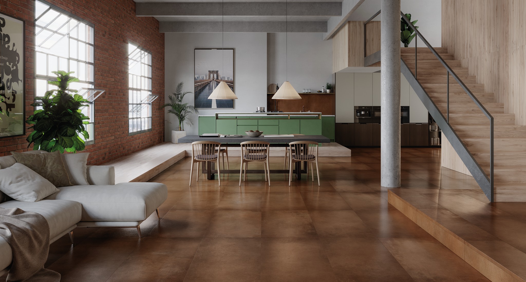 Плитка напольная клинкерная Cosmos Corten С1 60х120х0.92см матовая 2шт/1.44м2/уп Exagres купить в Санкт-Петербурге