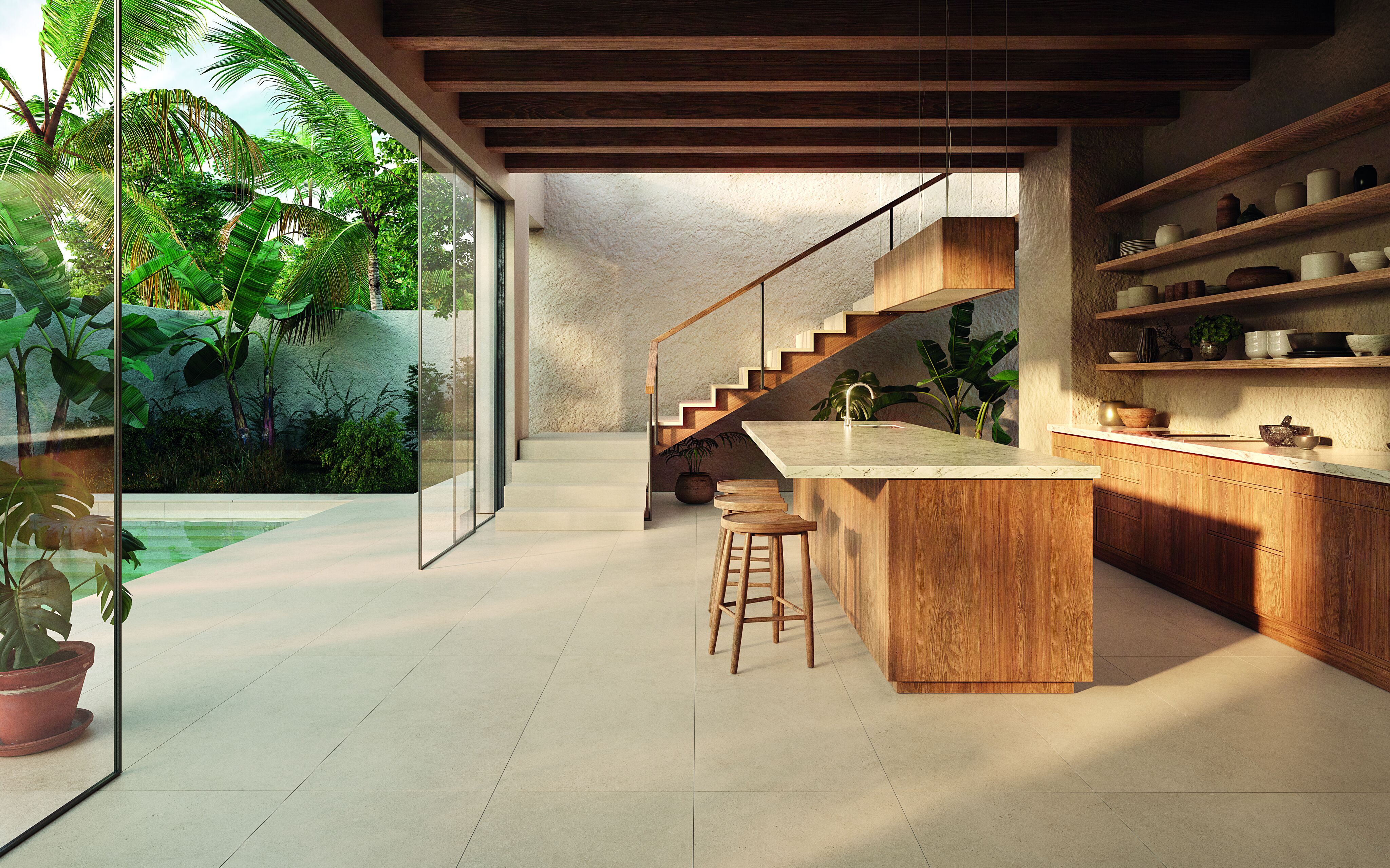 Плитка напольная клинкерная Essenza Sabbia 60х120х0.92см антислип 2шт/1.44м2/уп Exagres купить в Санкт-Петербурге