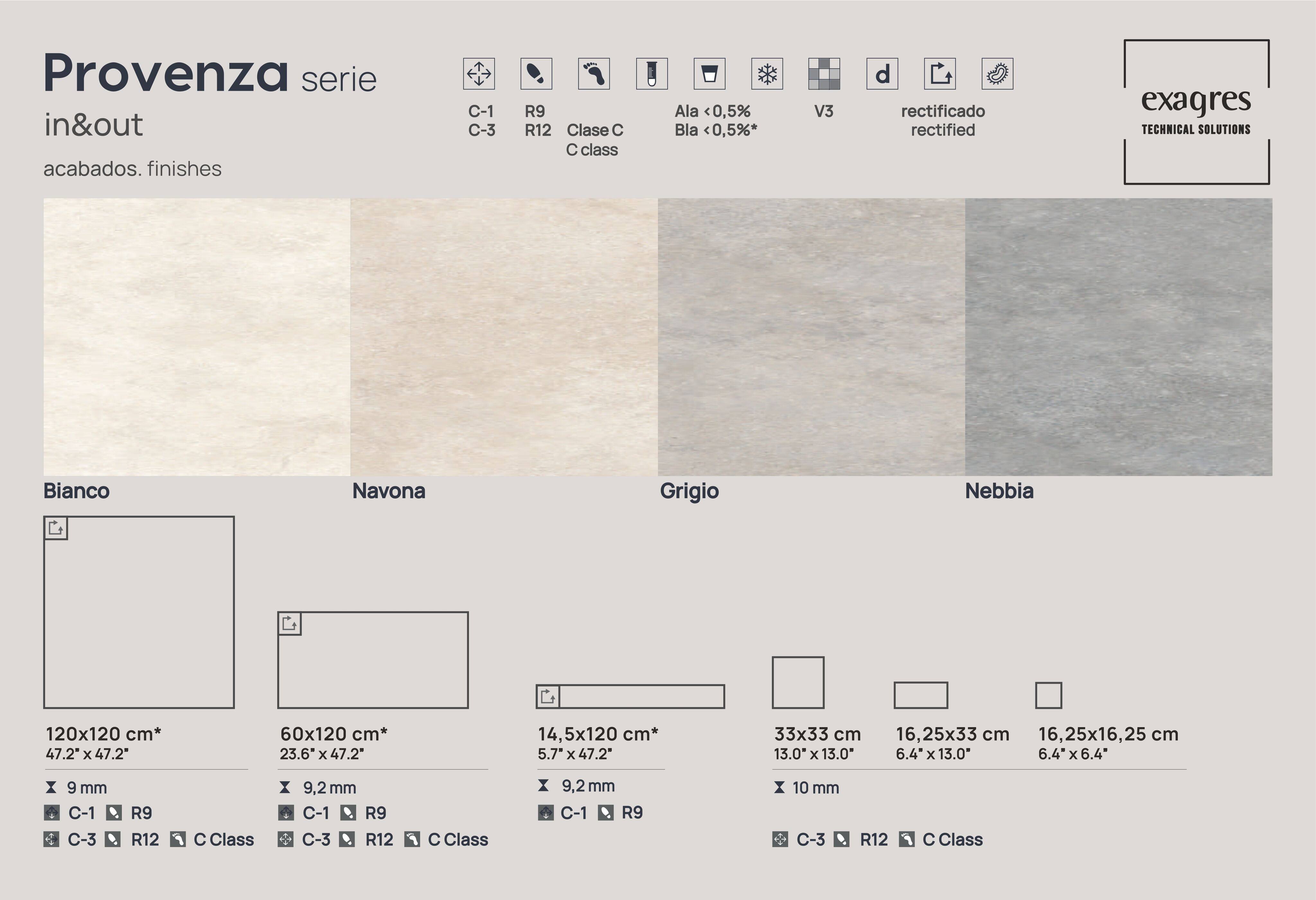 Ступень фронтальная Peldano Recto Provenza Grigio R12 33х120х1.2 антислип 2шт/упак Exagres купить в Санкт-Петербурге