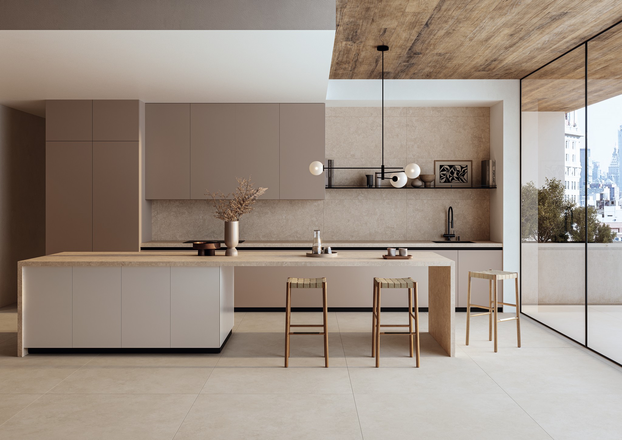 Плитка клинкерная Provenza Bianco 60х120х0.92 матовый 2шт/упак Exagres купить в Санкт-Петербурге