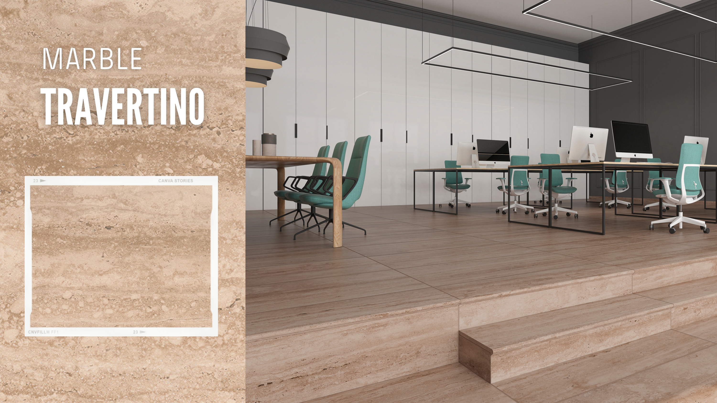 Ступень фронтальная Peldano Marble Travertino Beige 33х120х1.4 матовая Gres de Aragon купить в Санкт-Петербурге