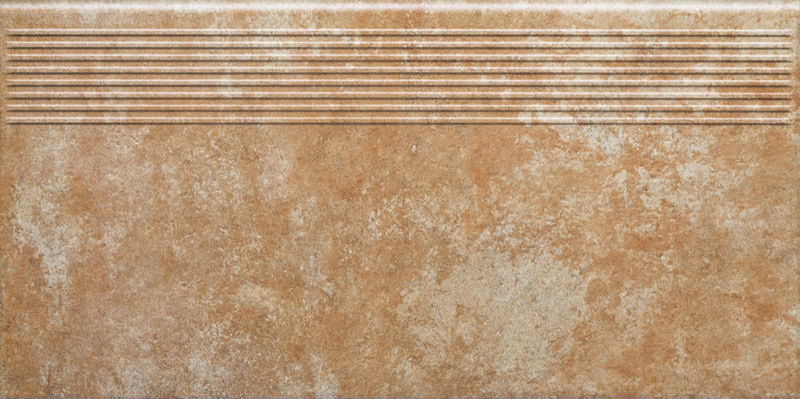 Ступень без капиноса с насечками Ilario ochra структурная 300х600х8.5мм Paradyz 8шт/уп купить в Санкт-Петербурге