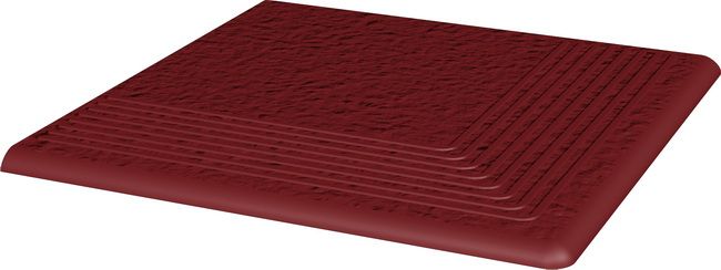 Ступень угловая без капиноса с насечками Natural rosa duro структурный 300х300х11 Paradyz купить в Санкт-Петербурге