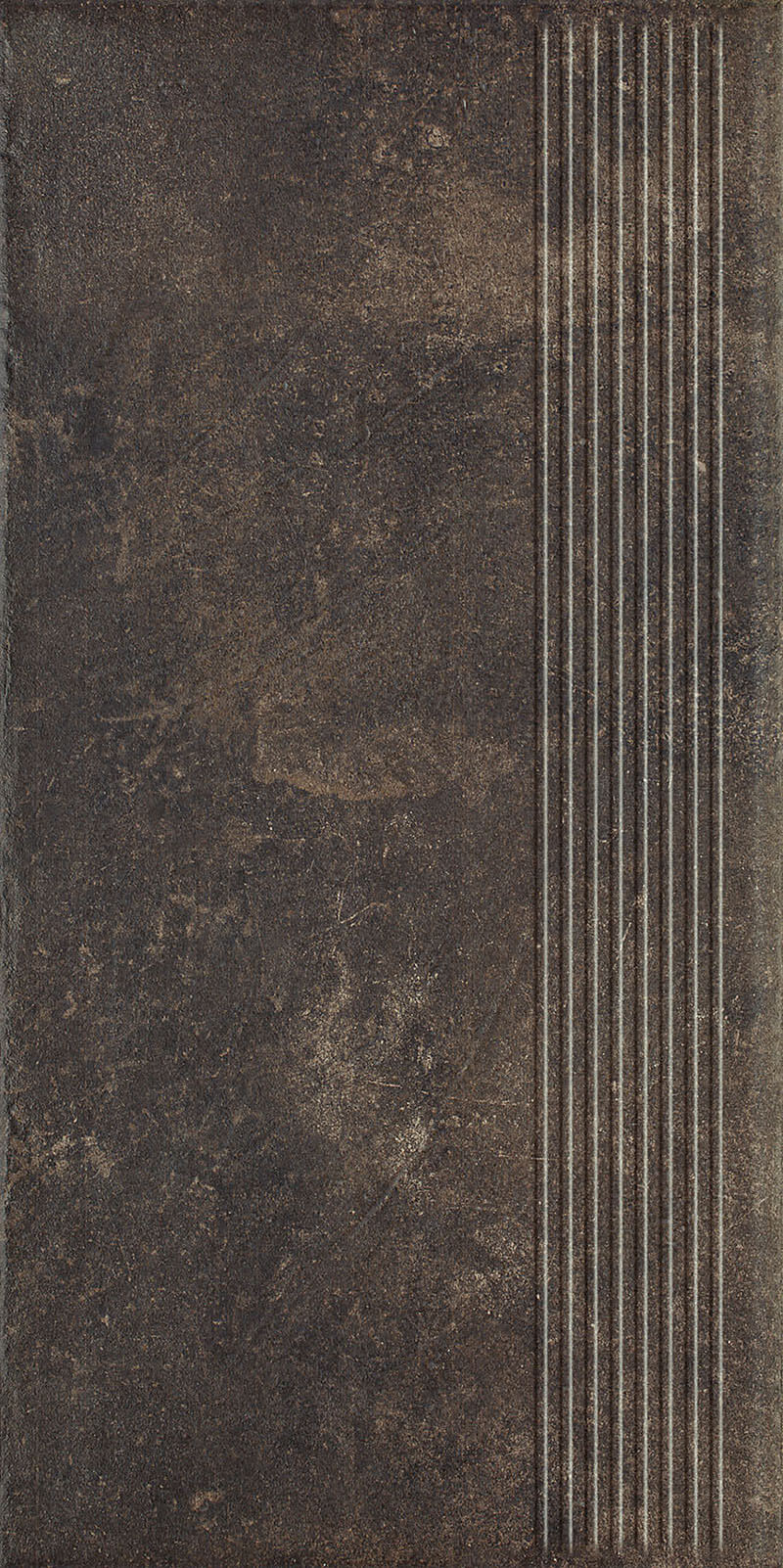 Ступень без капиноса с насечками Scandiano brown структурная 300х600х8.5мм Paradyz 8шт/уп купить в Санкт-Петербурге