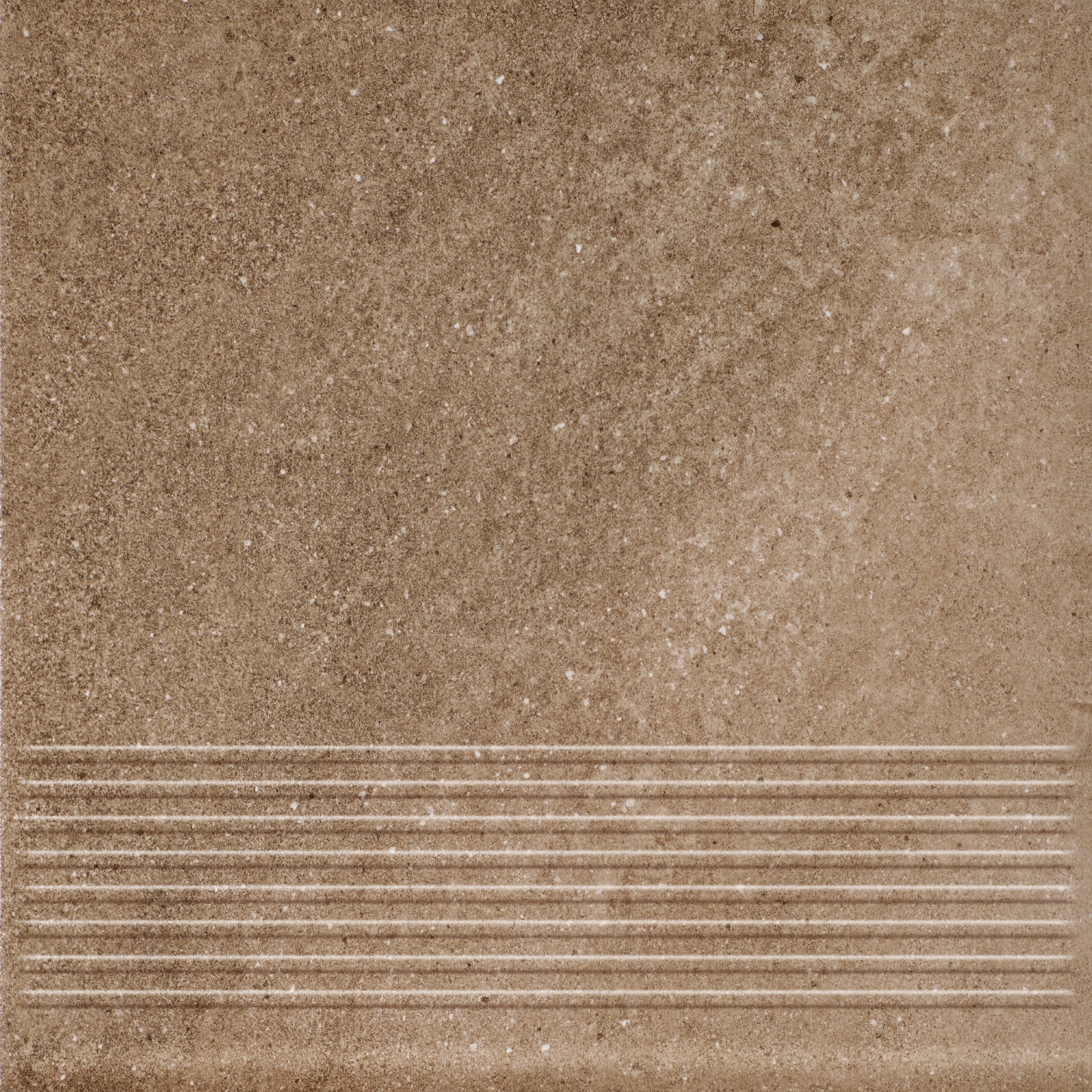 Ступень без капиноса с насечками Mattone Sabbia brown структурная 300х300х8.5мм Paradyz 13шт/уп купить в Санкт-Петербурге