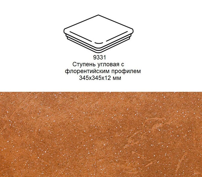 Ступень угловая Stroher 9331 Keraplatte Roccia флорентинер 839 ferro 345x345x12мм 1шт/уп купить в Санкт-Петербурге