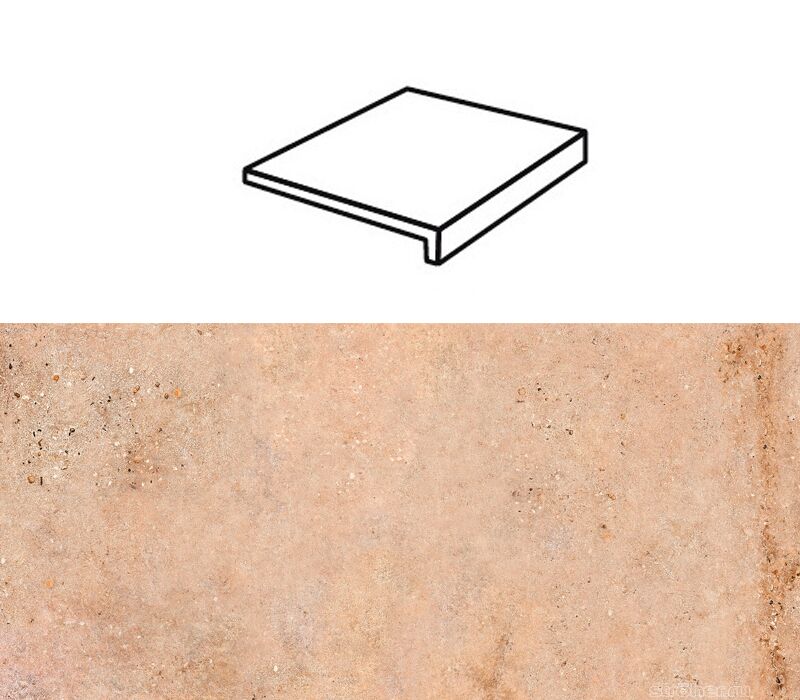 Ступень рядовая Stroher 4815 Gravel Blend прямой угол 961 brown 294x175x52x10мм 6шт/уп купить в Санкт-Петербурге