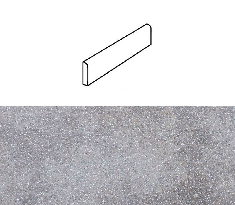 Плинтус Stroher 8107 Keraplatte Roccia 840 grigio 240х73х8мм 18шт/уп купить в Санкт-Петербурге