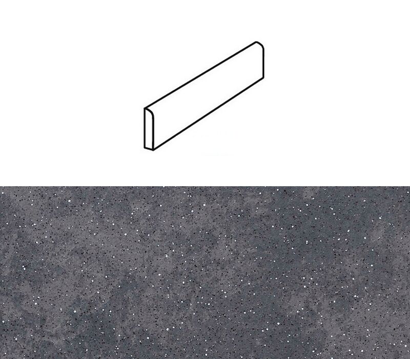 Плинтус Stroher 8110 Keraplatte Roccia 845 nero 294х73х8мм купить в Санкт-Петербурге