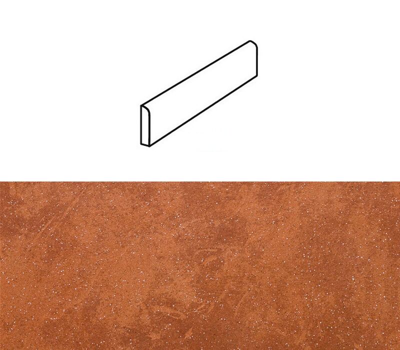 Плинтус Stroher 8107 Keraplatte Roccia 841 rosso 240х73х8мм 18шт/уп купить в Санкт-Петербурге