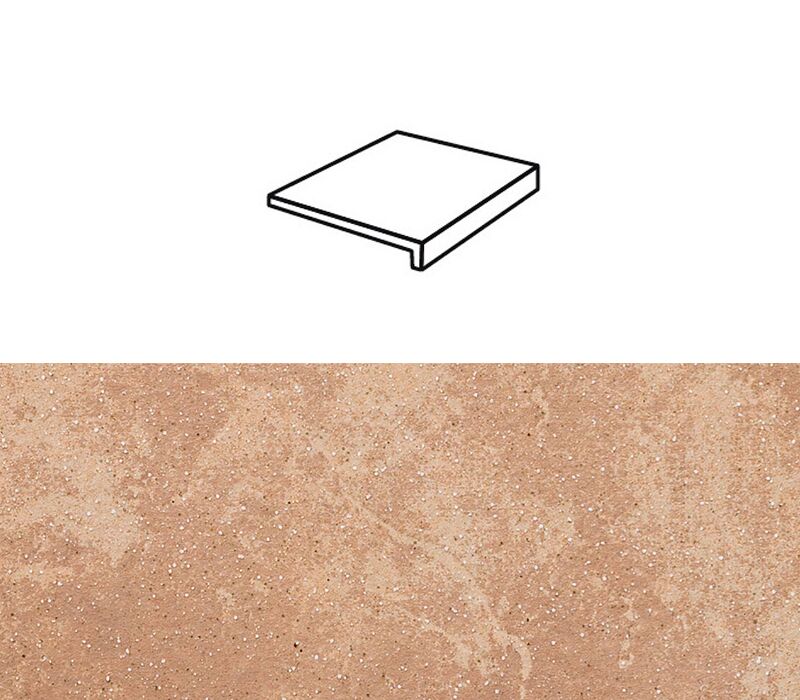 Ступень рядовая Stroher 4816 Keraplatte Roccia прямой угол 835 sandos 240x175x52x10мм 6шт/уп купить в Санкт-Петербурге