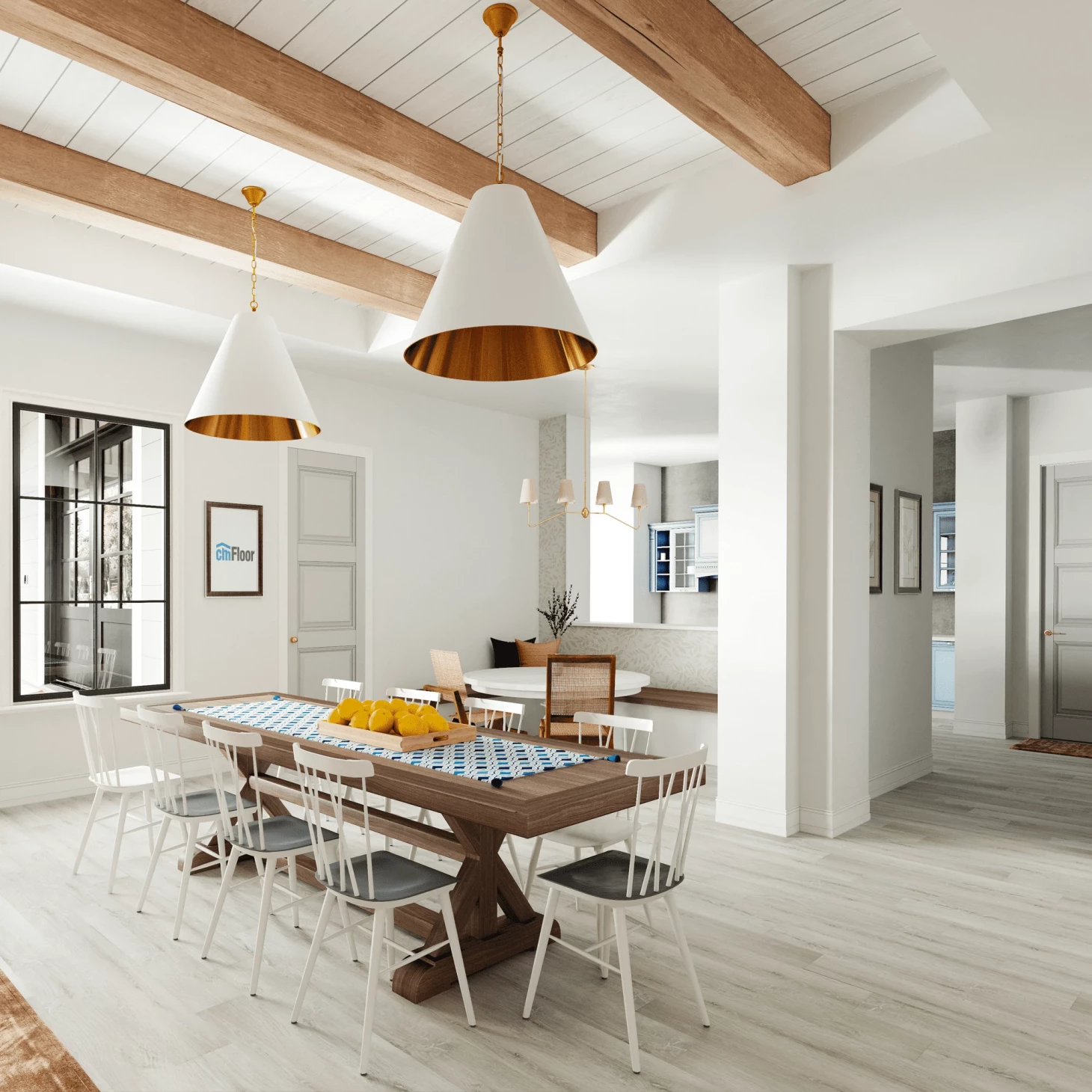 SPC-ламинат ScandiWood 05 Дуб Ледяной  тисн. в рег.1220х180мм (б/подложки) 10шт/уп/2.2м2 CM Floor купить в Санкт-Петербурге