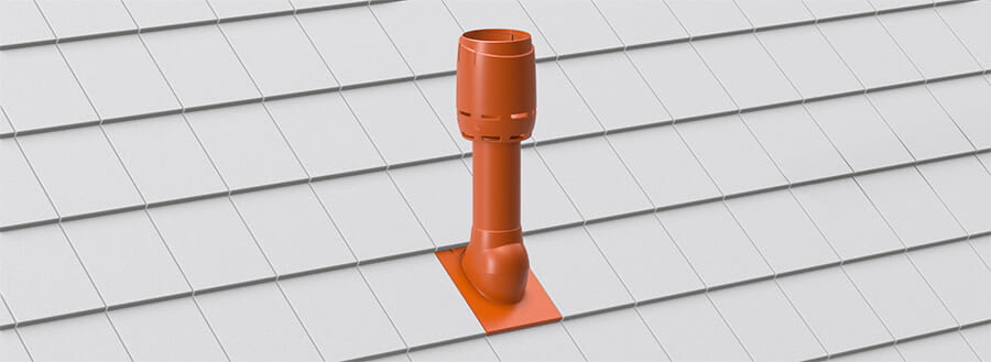 Дефлектор вытяжной вентиляции для плоской черепицы D160 Braas купить в Санкт-Петербурге