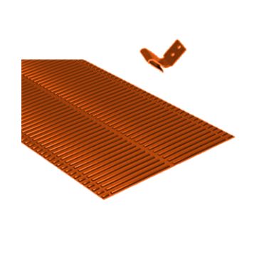 Ендова  (ребристый желобок) крепежные скобки 6шт в комплекте (выписываются отдельно) купить в Санкт-Петербурге