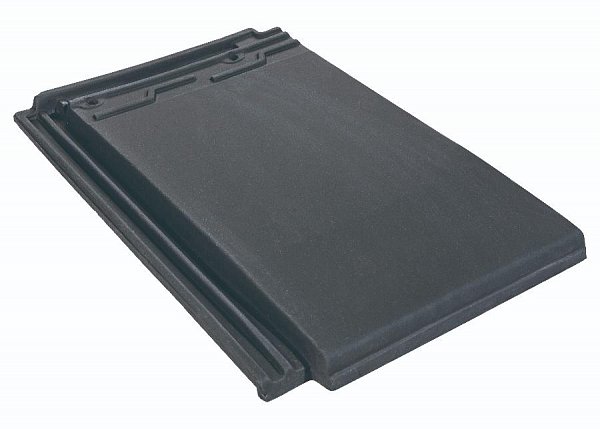 Плоская керамическая черепица цвет Черно-серый купить в Санкт-Петербурге