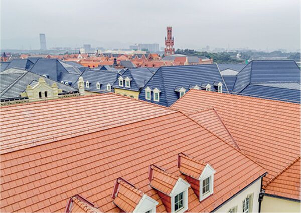 Плоская керамическая черепица цвет Медный купить в Санкт-Петербурге