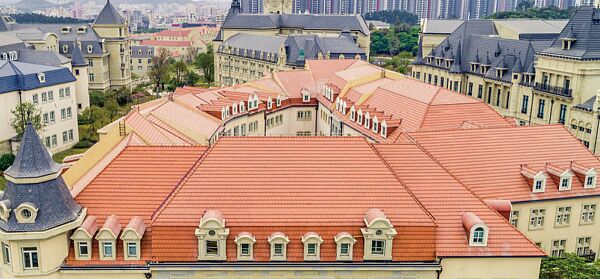 Плоская керамическая черепица цвет Киноварь купить в Санкт-Петербурге