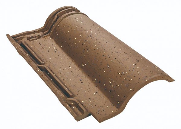 Высоковолновая керамическая черепица цвет  Светло-коричневый пестрый купить в Санкт-Петербурге