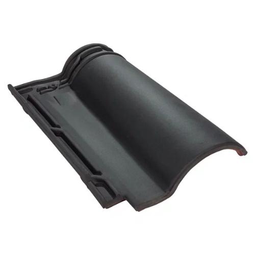 Высоковолновая керамическая черепица цвет Глубокий черный купить в Санкт-Петербурге