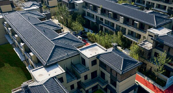 Высоковолновая керамическая черепица цвет  Фиолетово-синий купить в Санкт-Петербурге