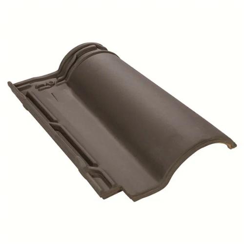 Высоковолновая керамическая черепица цвет Черно-коричневый купить в Санкт-Петербурге