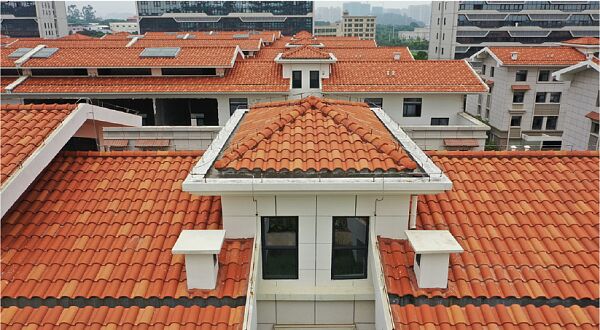 Высоковолновая керамическая черепица цвет Терракотовый купить в Санкт-Петербурге