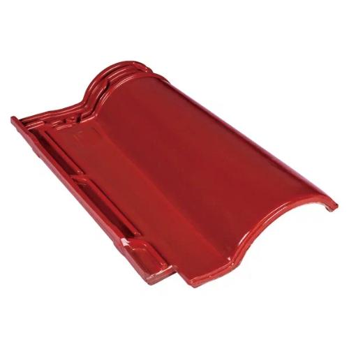 Высоковолновая керамическая черепица цвет  Глянцевый красный купить в Санкт-Петербурге