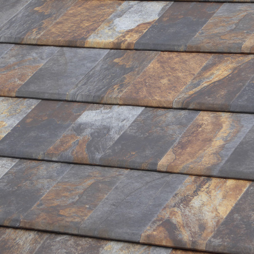 FLAT 10-TECH Рядовая черепица Nepal orange (покрытие под сланец, фактурный край) Tejas Borja купить в Санкт-Петербурге