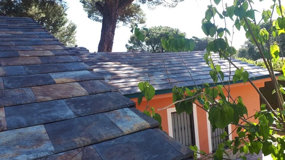 FLAT 5-XL Рядовая черепица Nepal orange (покрытие под сланец, фактурный край) Tejas Borja купить в Санкт-Петербурге