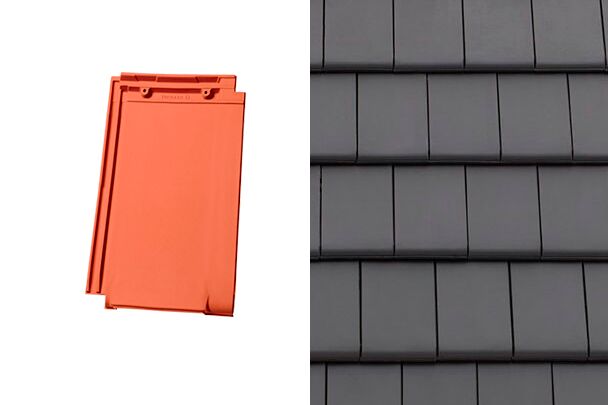 Planoton (Figaro) Вентиляционная черепица Антрацит ангоб Tondach купить в Санкт-Петербурге