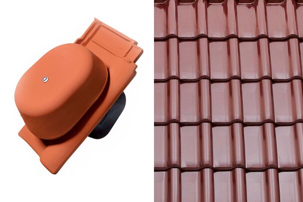 Sensaton (Samba) Вентиляционный комплект TONDACH Глазурь Амадеус вишневый Tondach купить в Санкт-Петербурге