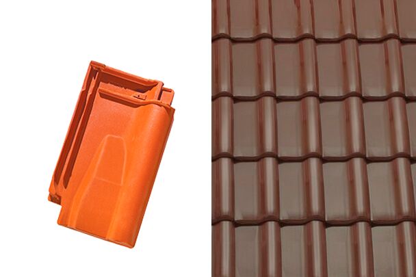 Sensaton (Samba) Вентиляционная черепица Коричневый ангоб Tondach купить в Санкт-Петербурге