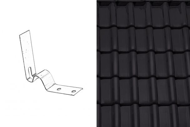 Sensaton (Samba) Кляммер конька №2 Графен ангоб Tondach купить в Санкт-Петербурге