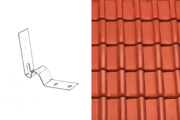 Sensaton (Samba) Кляммер конька №2 Красный ангоб Tondach купить в Санкт-Петербурге