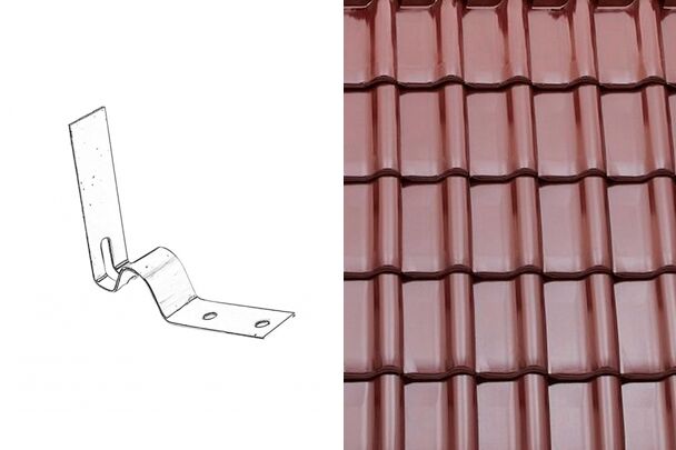 Sensaton (Samba) Кляммер конька №2 Глазурь Амадеус вишневый Tondach купить в Санкт-Петербурге