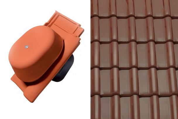 Sensaton (Samba) Вентиляционный комплект Коричневый ангоб Tondach купить в Санкт-Петербурге