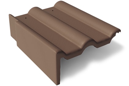 Франкфуртская Боковая цементно-песчаная черепица левая купить в Санкт-Петербурге