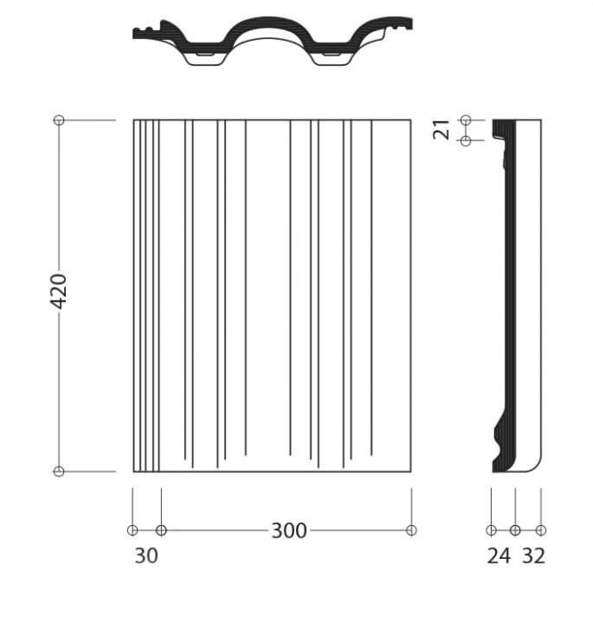 Таунус Рядовая черепица красный купить в Санкт-Петербурге